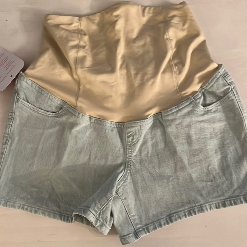 Brand new maternity jean shorts